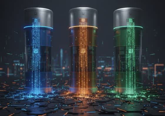 Illustration zu Datensilos: getrennte Datenspeicher in einem KMU
